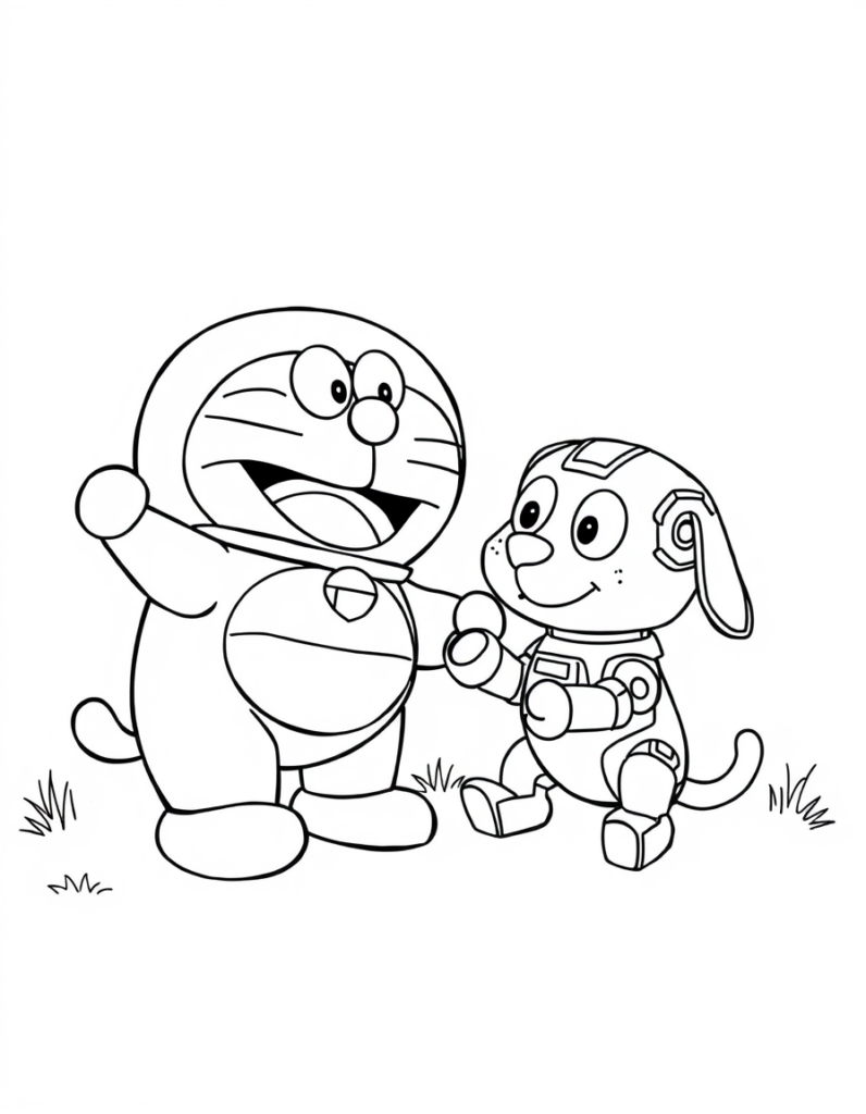doraemon coloring pages
