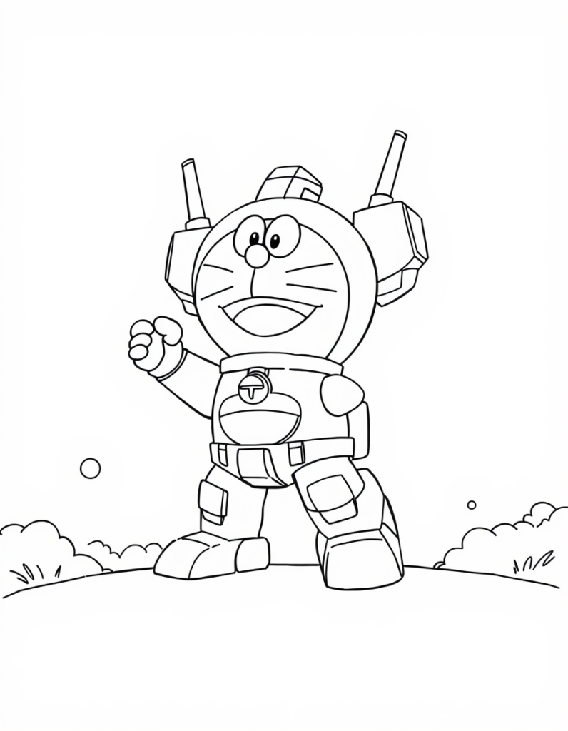 doraemon coloring pages