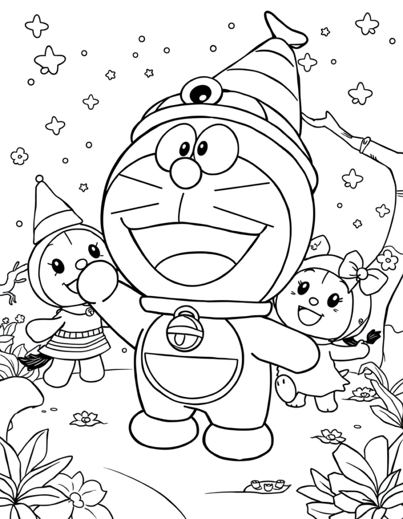 doraemon coloring pages