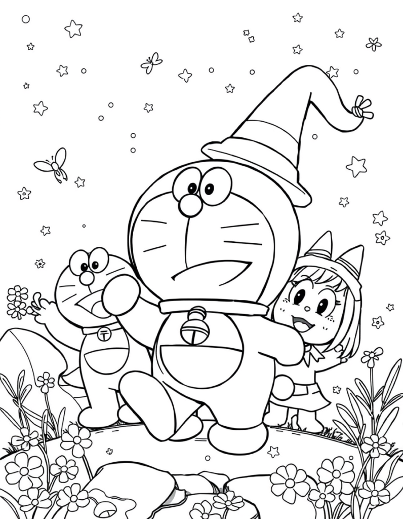doraemon coloring pages