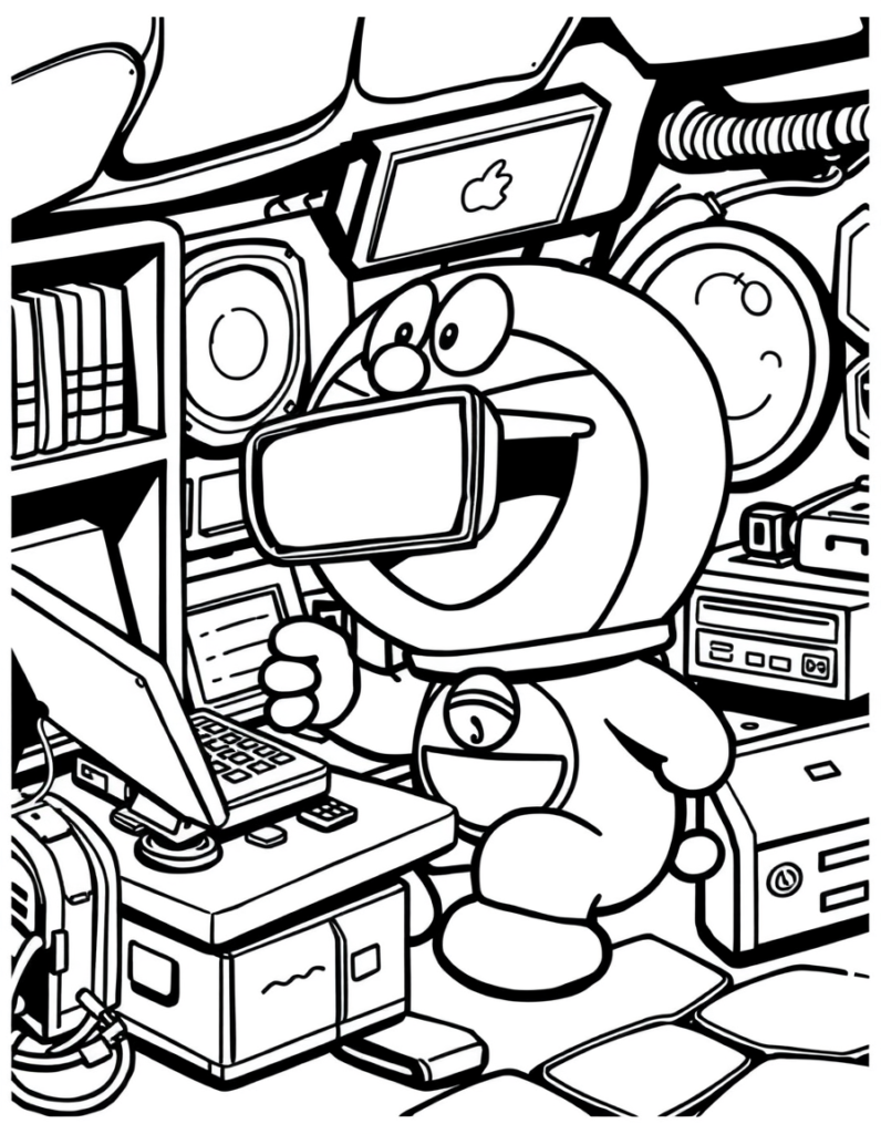 doraemon coloring pages