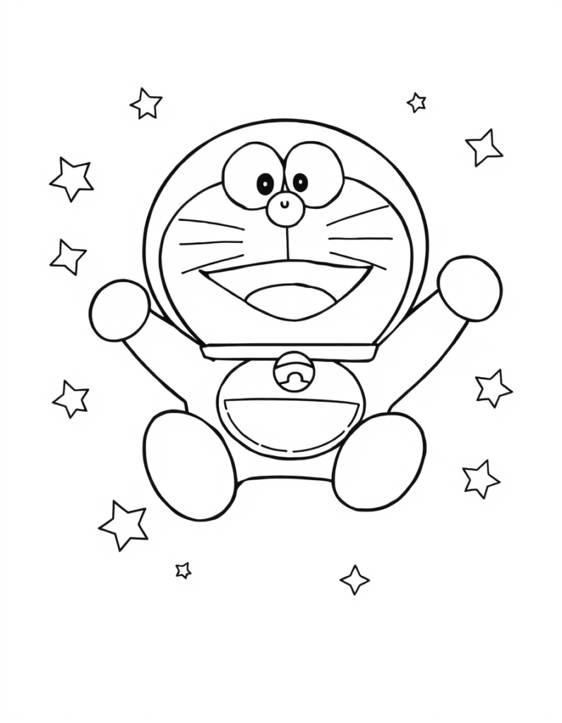 doraemon coloring pages
