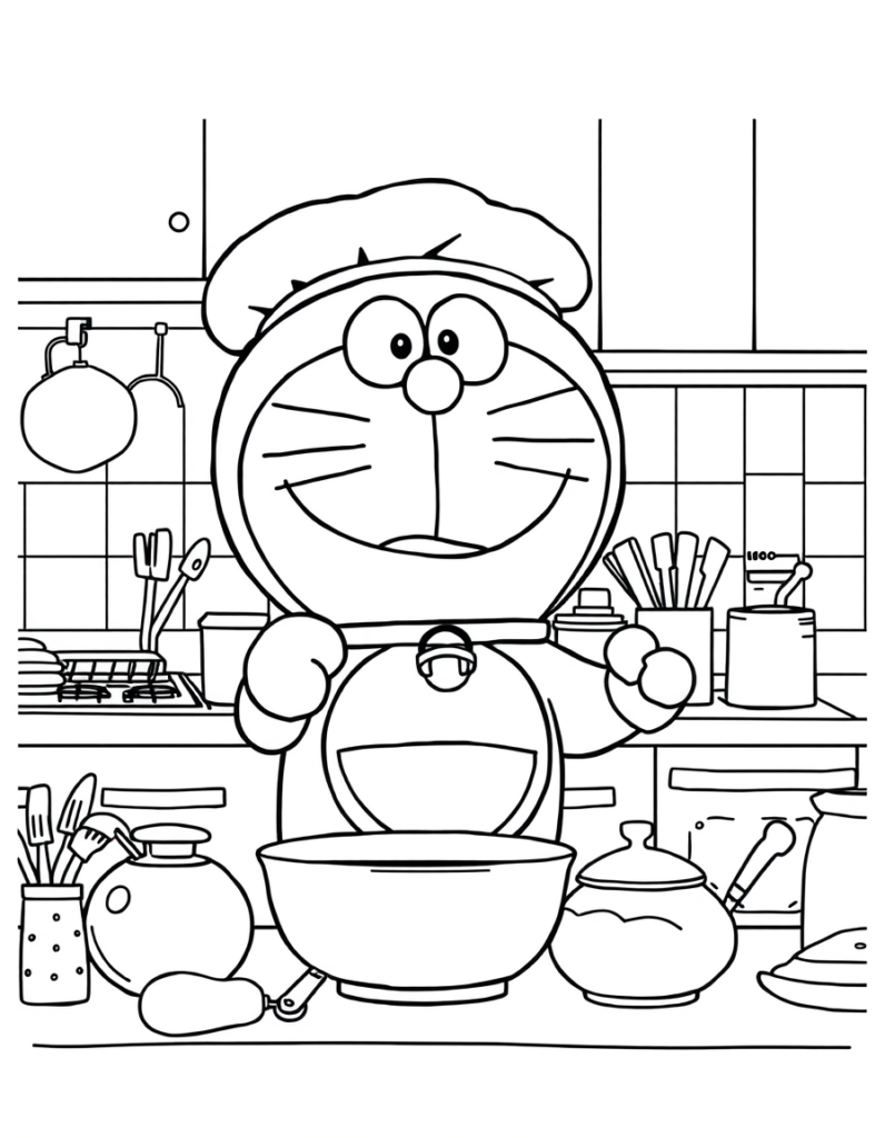 doraemon coloring pages
