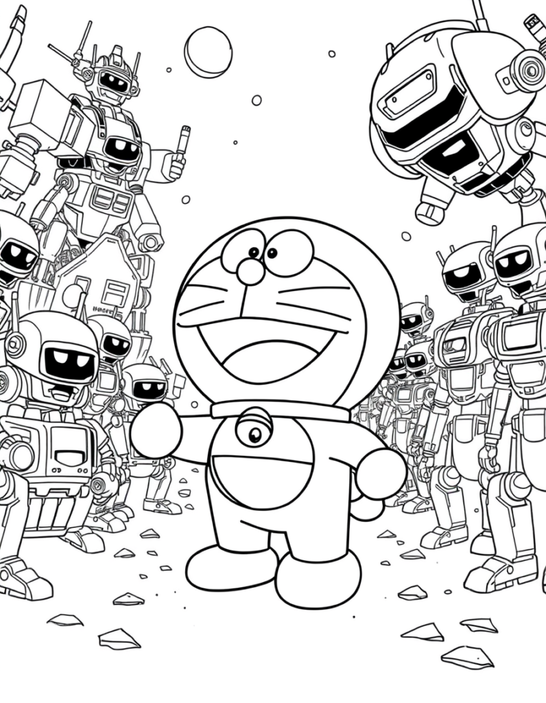 doraemon coloring pages