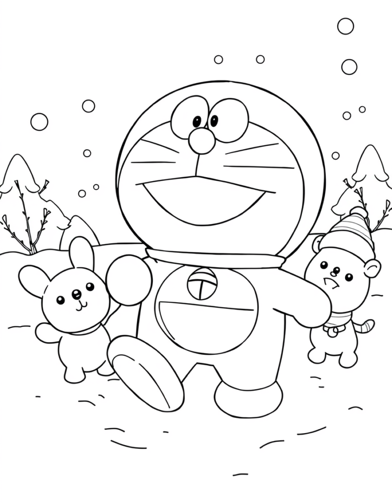 doraemon coloring pages