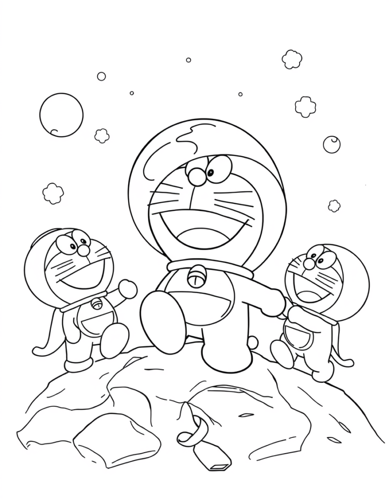 doraemon coloring pages