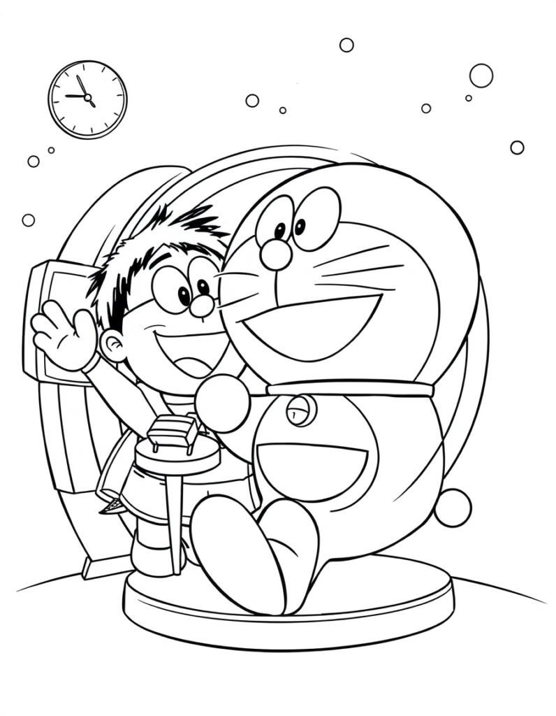 doraemon coloring pages