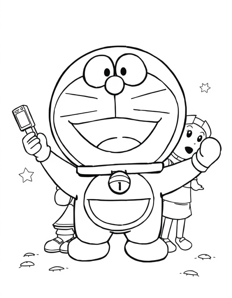 doraemon coloring pages
