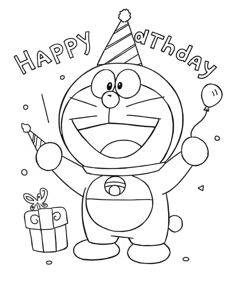 doraemon coloring pages
