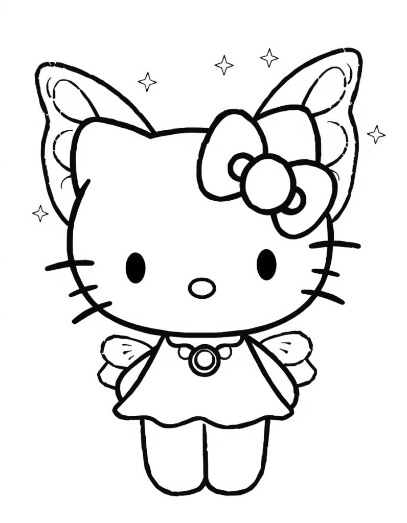 hello kitty coloring pages