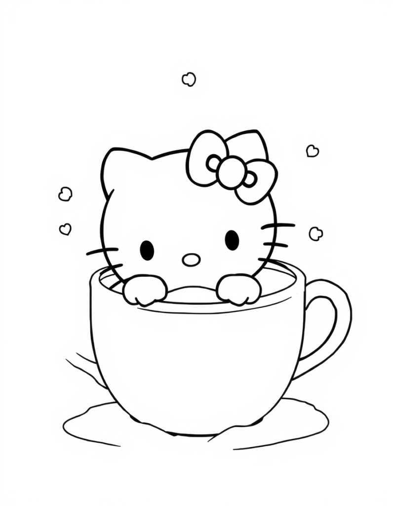 hello kitty coloring pages