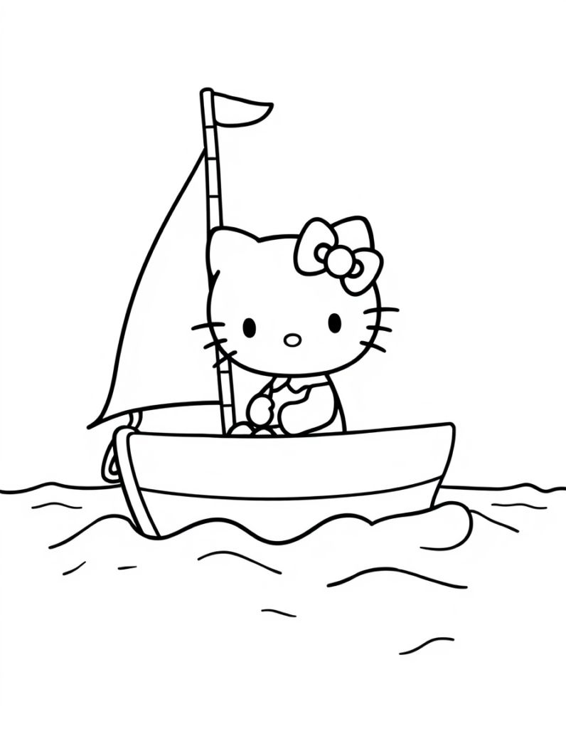 hello kitty coloring pages
