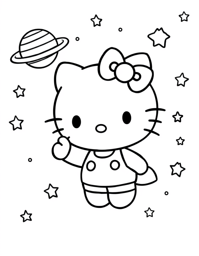hello kitty coloring pages