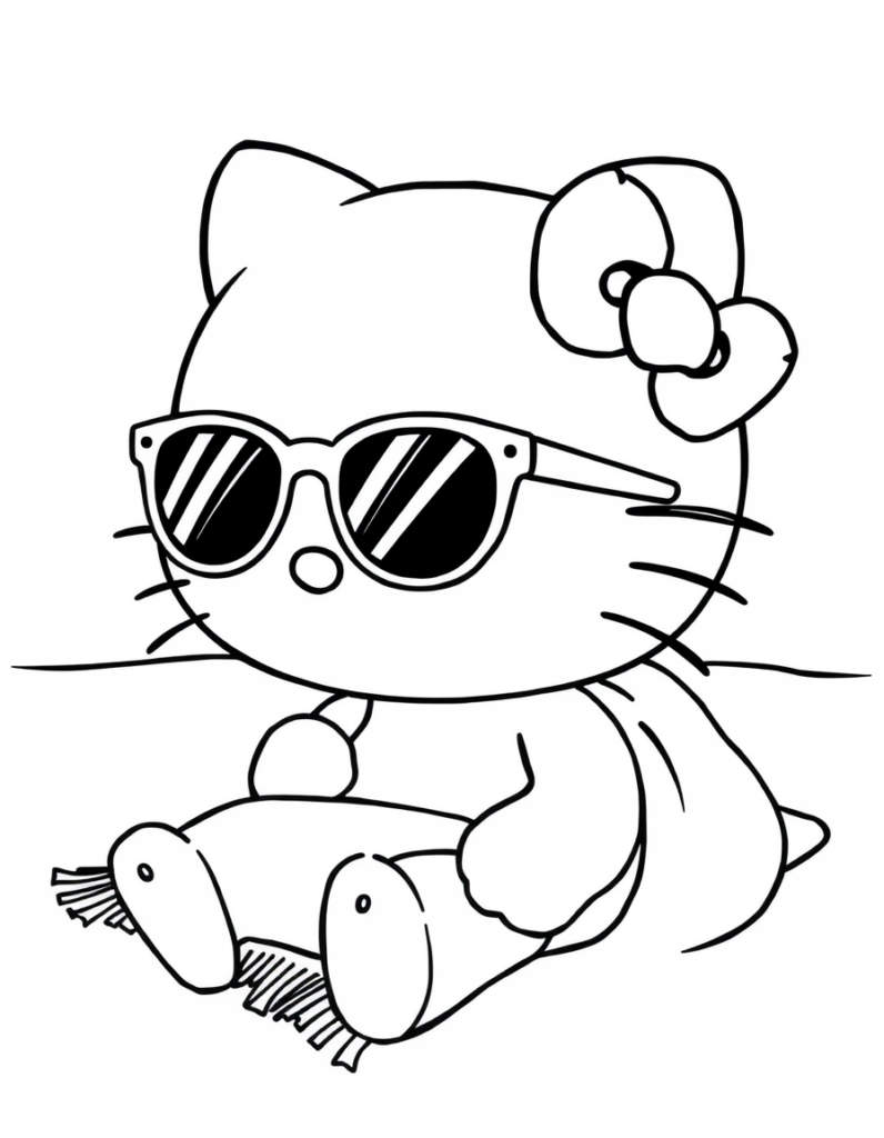 hello kitty coloring pages