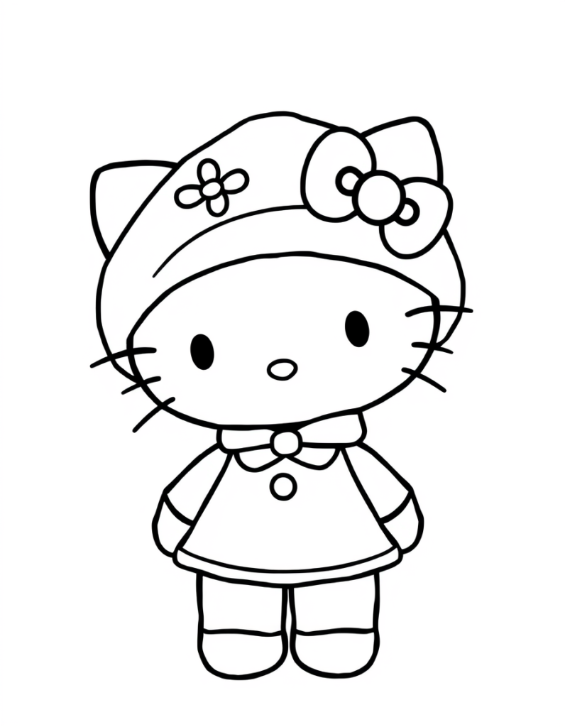 hello kitty coloring pages