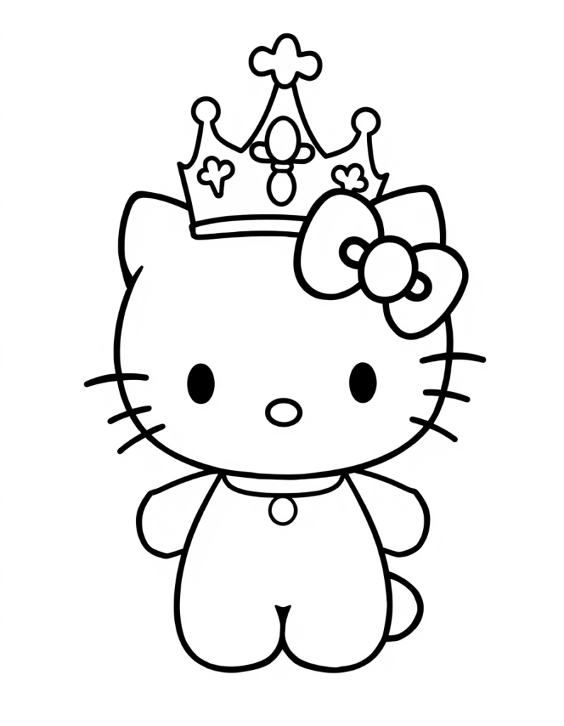 hello kitty coloring pages