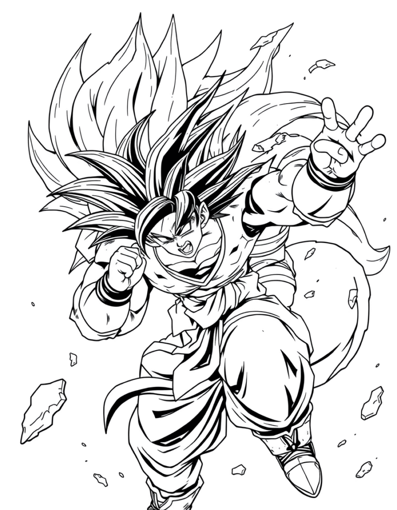 goku coloring pages