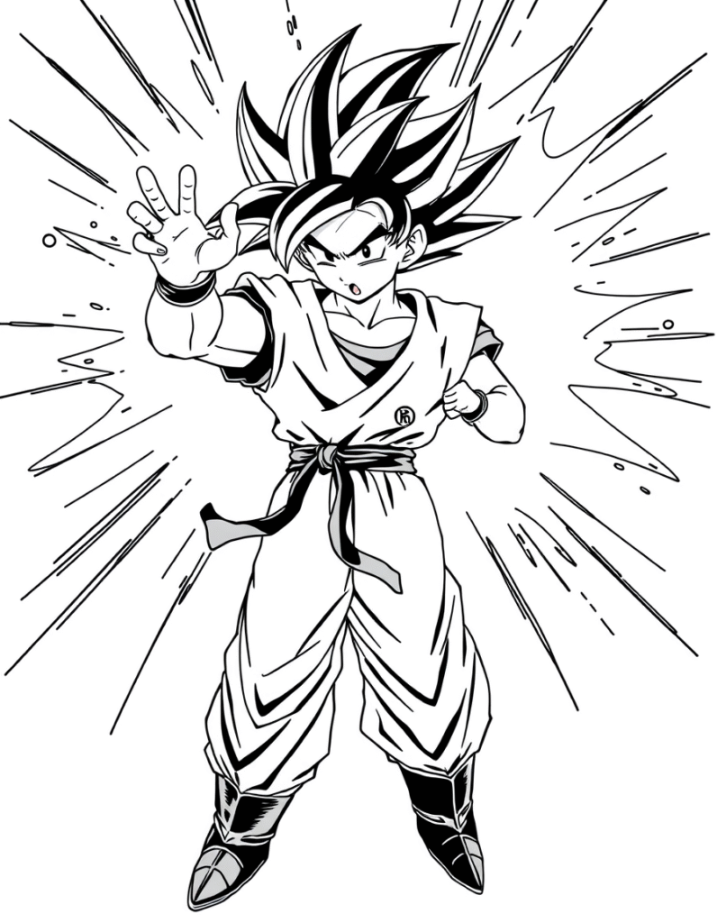 goku coloring pages