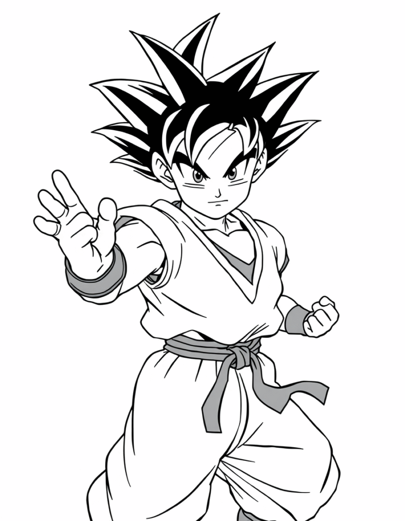 goku coloring pages