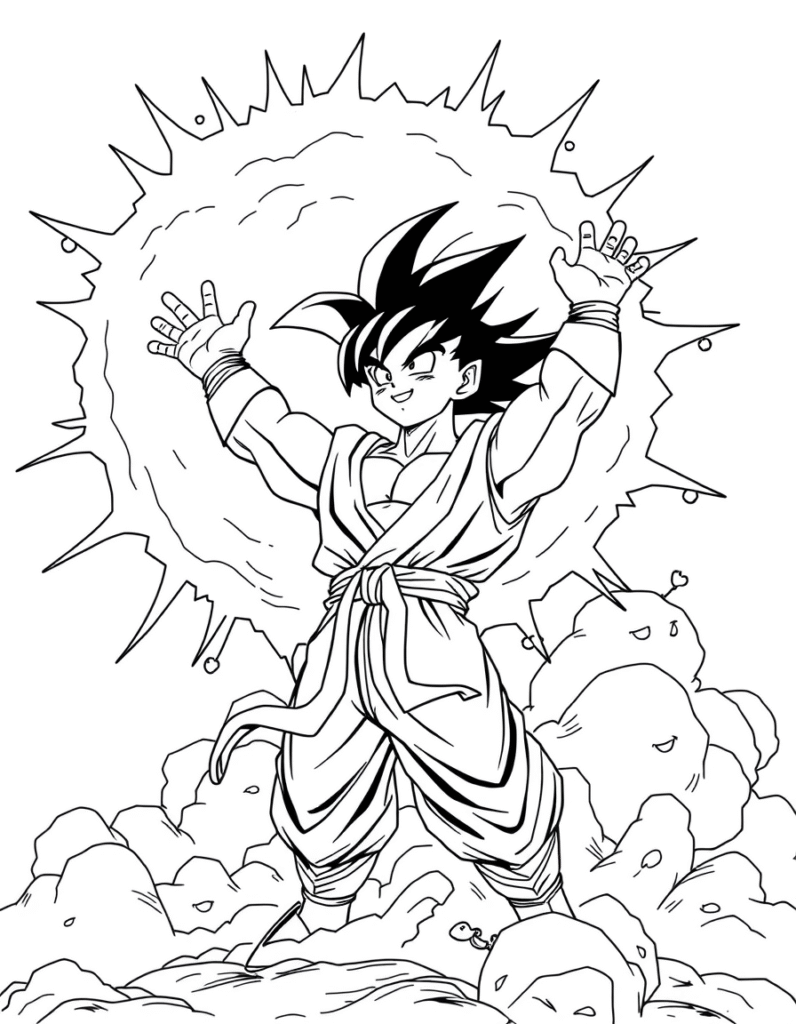 goku coloring pages