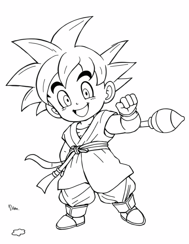 goku coloring pages