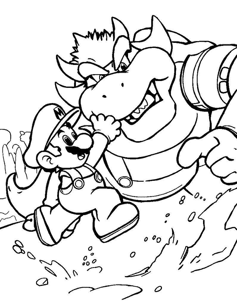 super Mario coloring pages