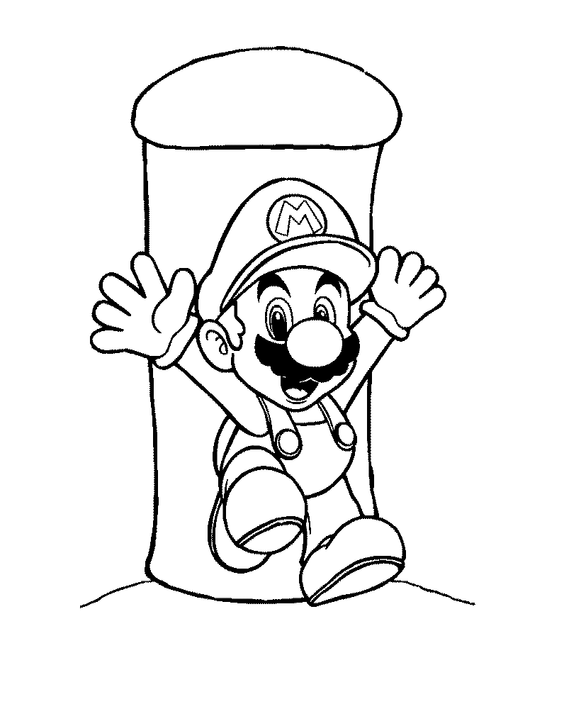 super Mario coloring pages