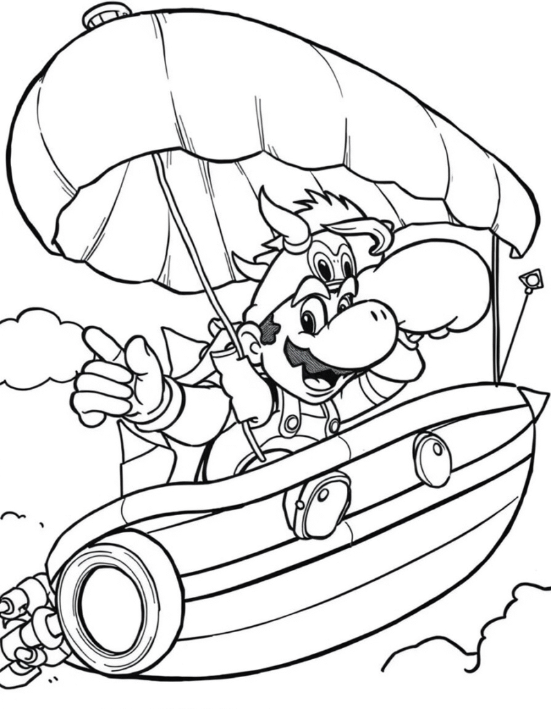 super Mario coloring pages