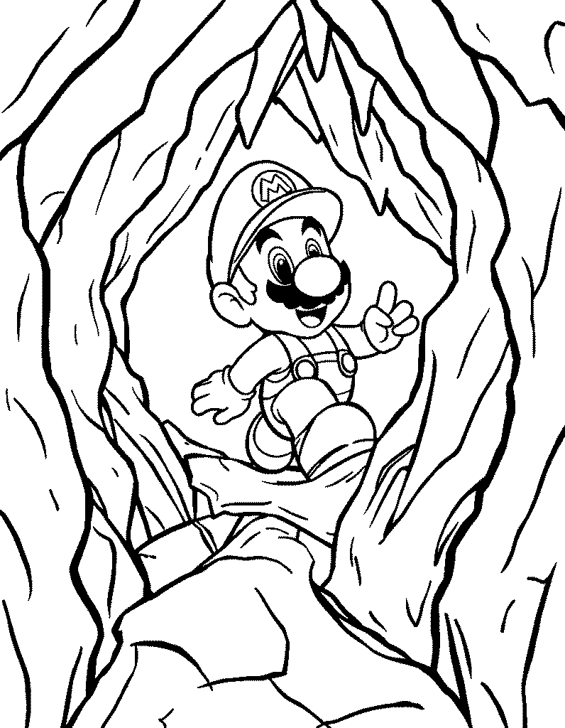 super Mario coloring pages