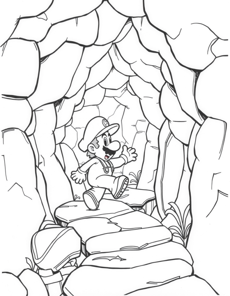 super Mario coloring pages