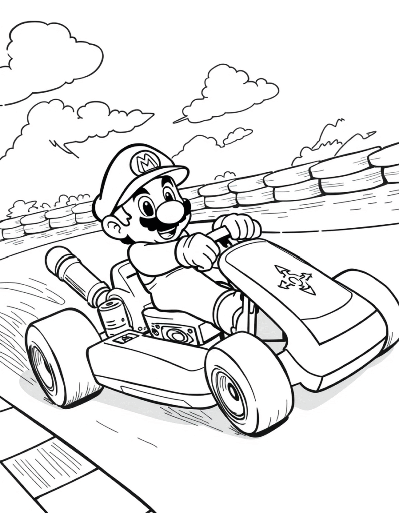 super Mario coloring pages