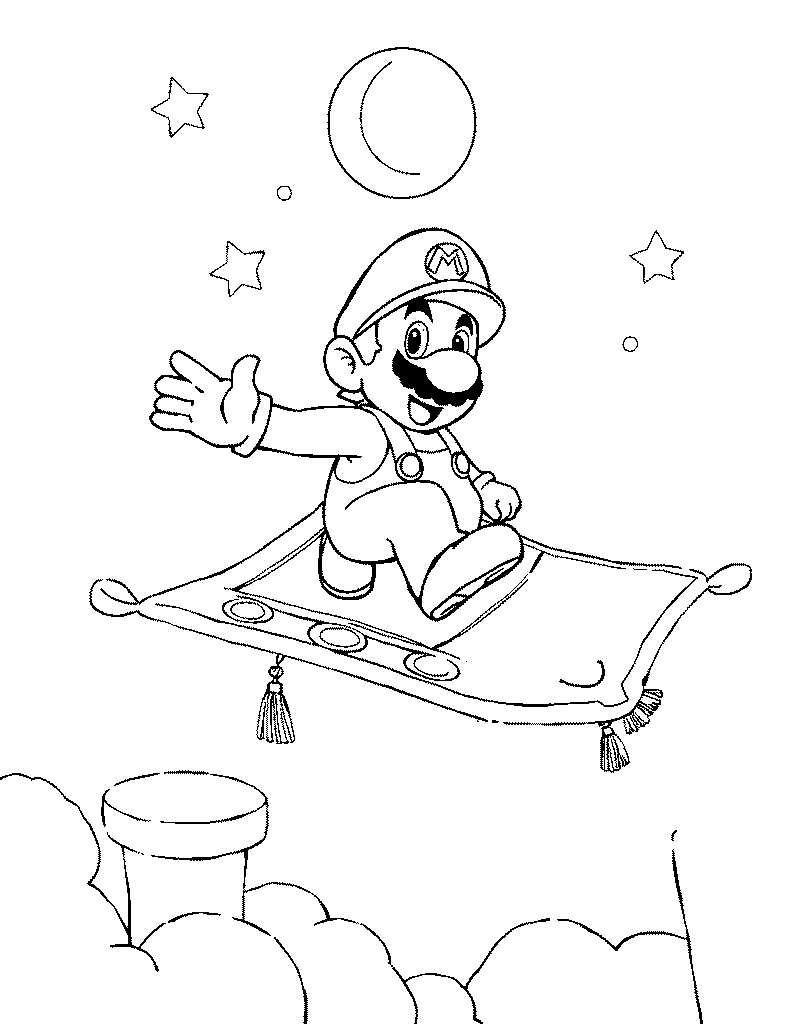 super Mario coloring pages