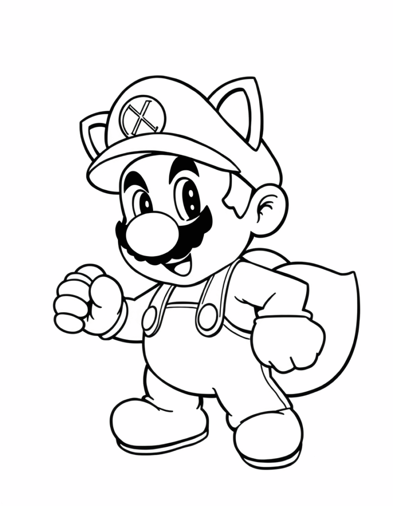 super Mario coloring pages