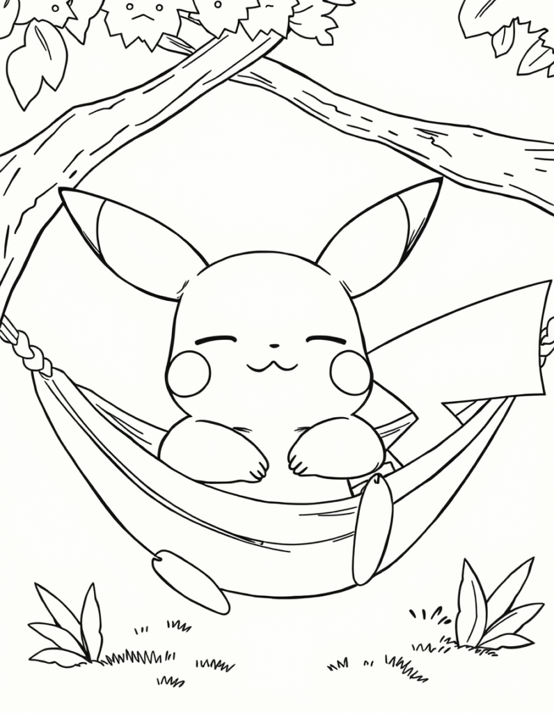 Pikachu coloring pages