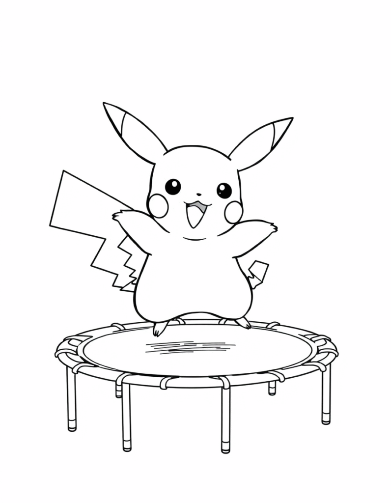 Pikachu coloring pages
