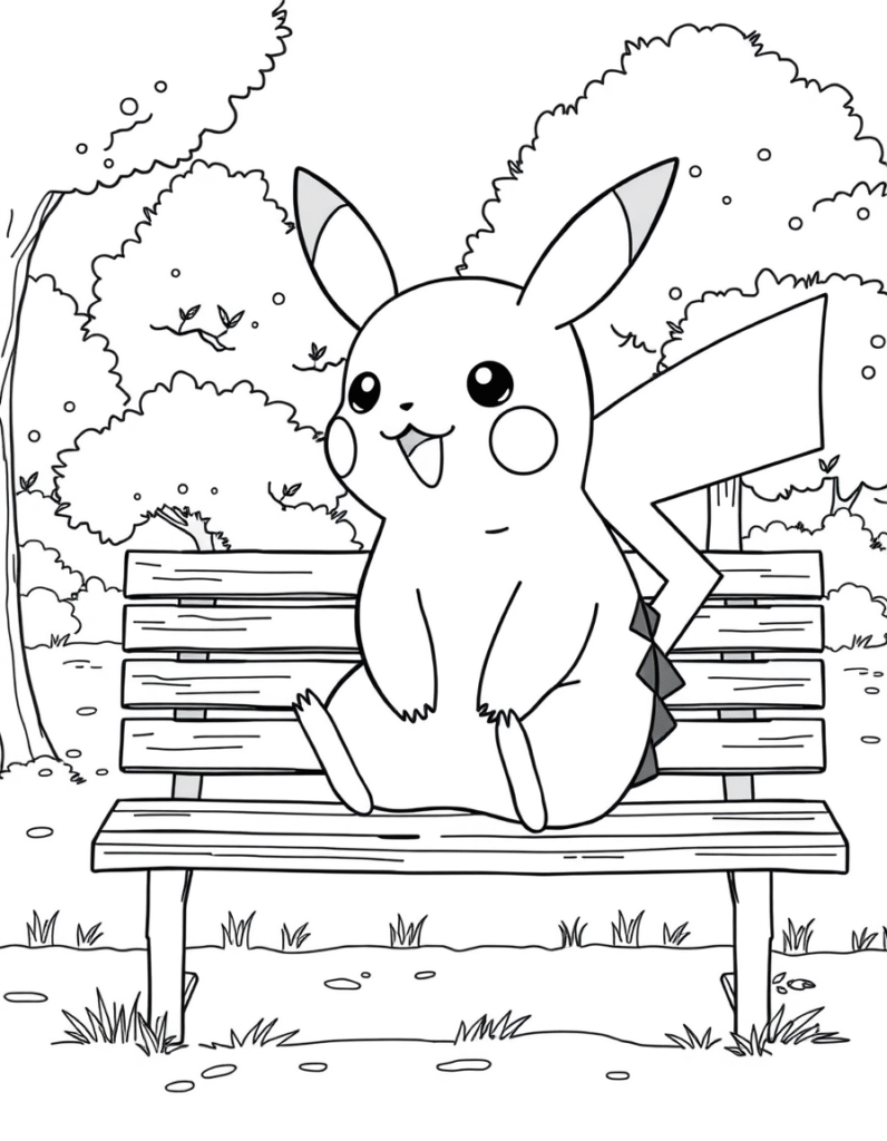 Pikachu coloring pages