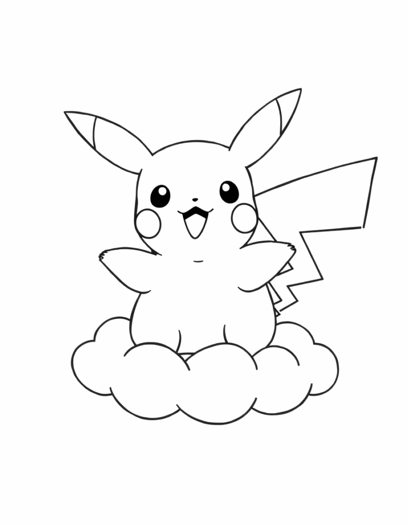 Pikachu coloring pages