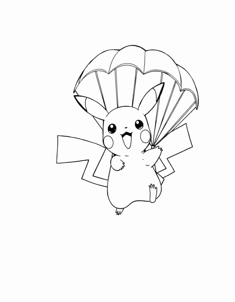 Pikachu coloring pages