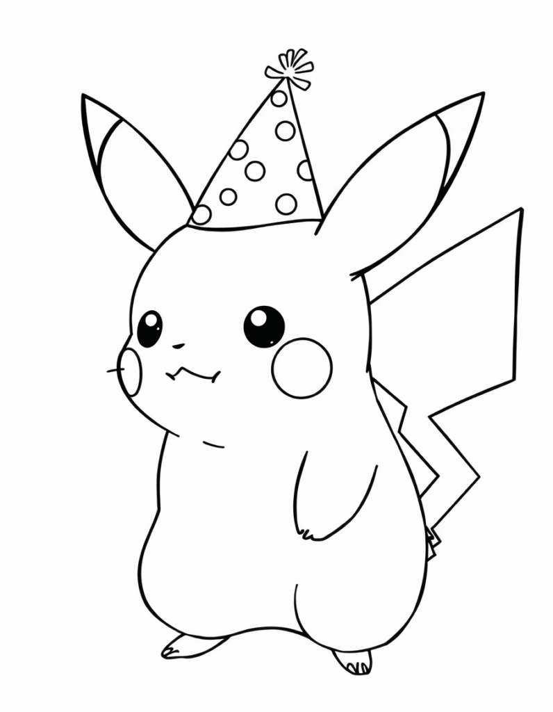 Pikachu coloring pages