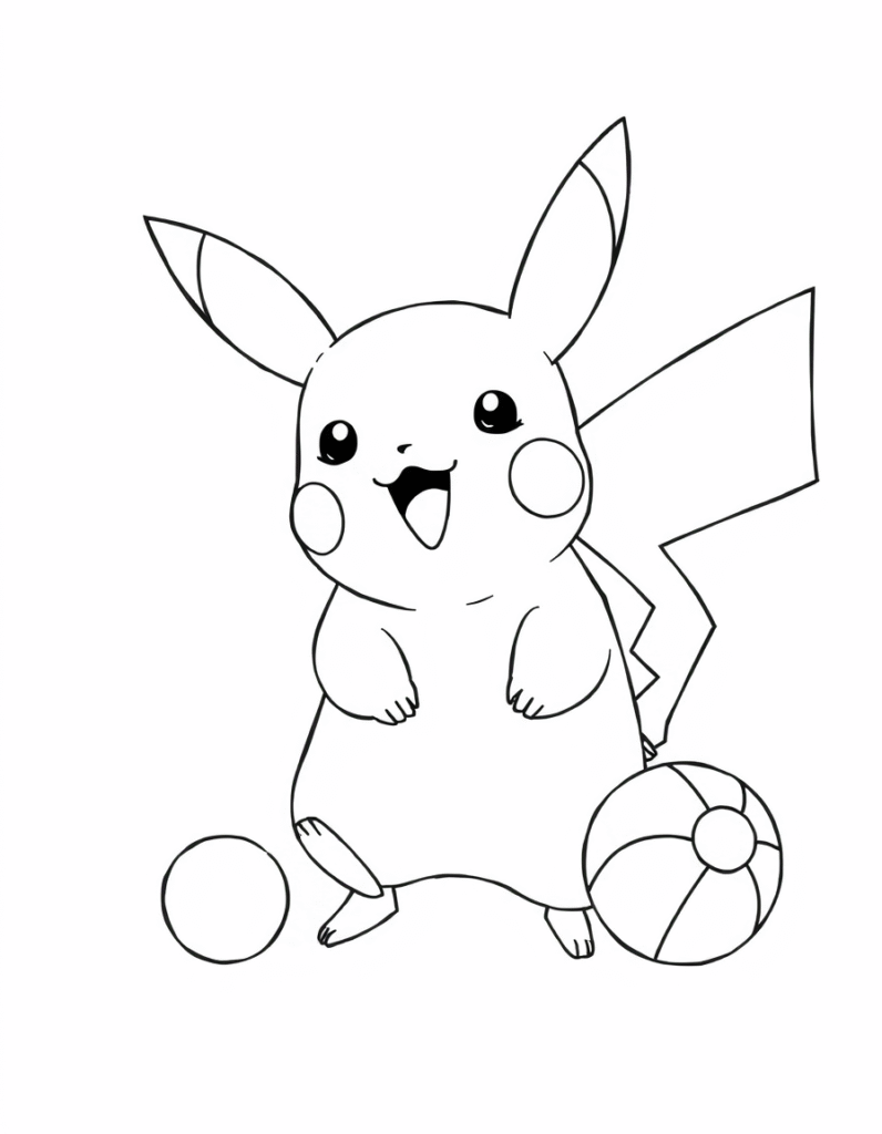 Pikachu coloring pages
