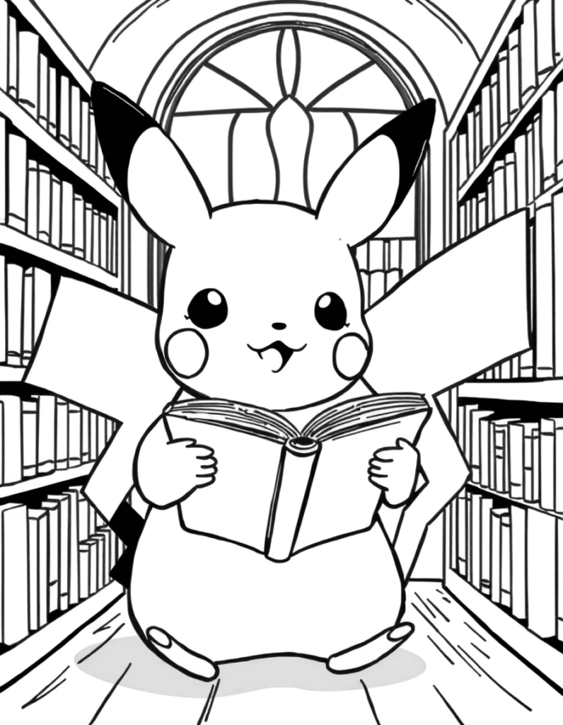 Pikachu coloring pages