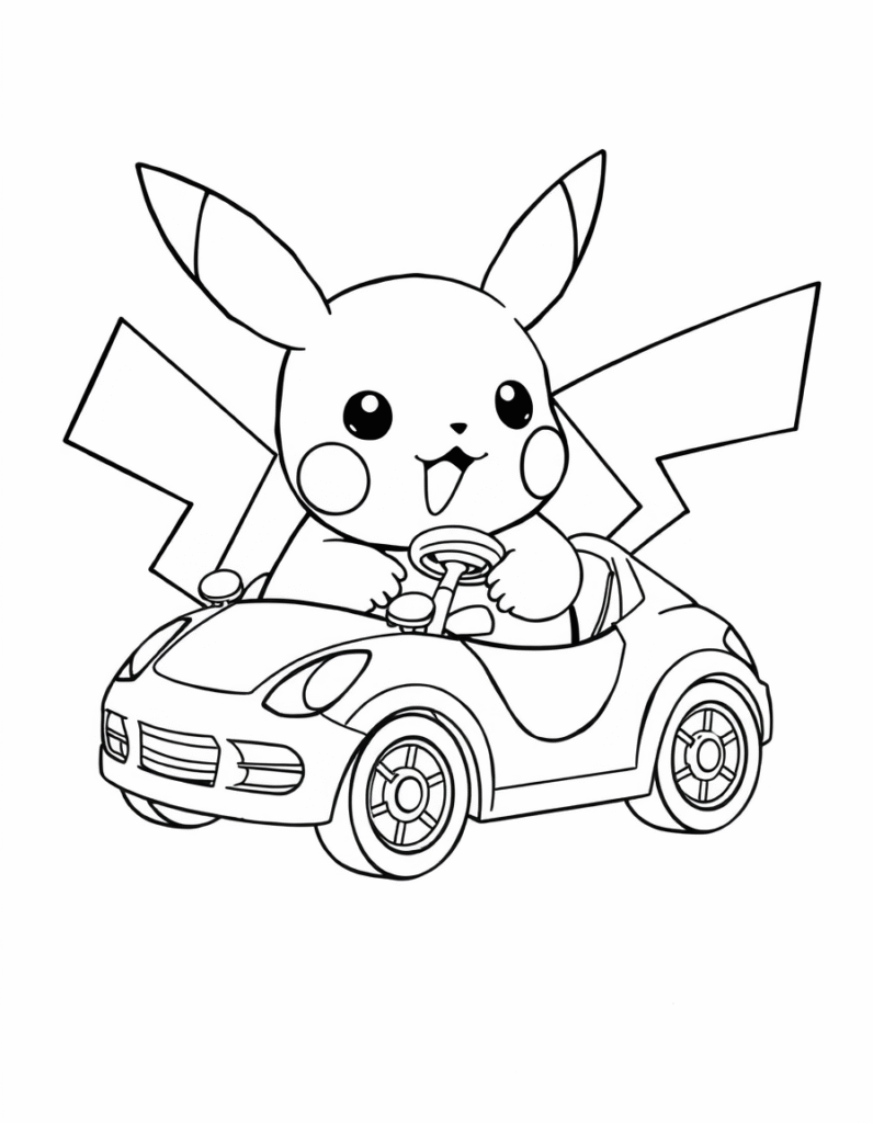 Pikachu coloring pages