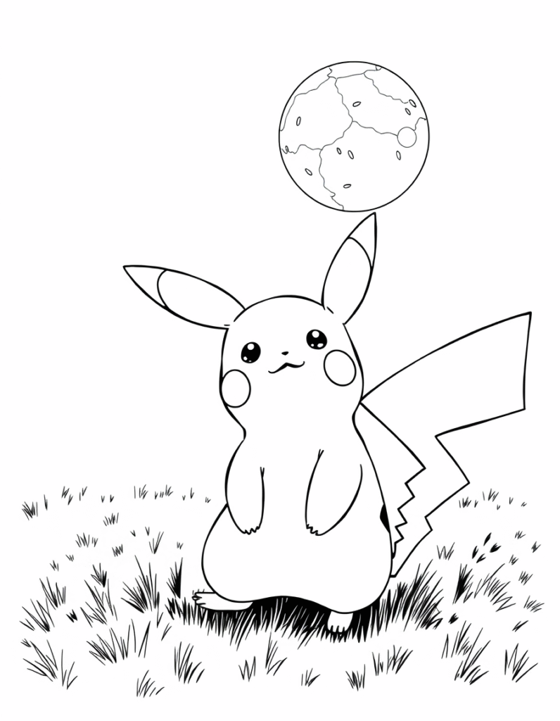 Pikachu coloring pages