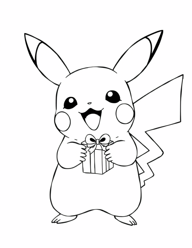 Pikachu coloring pages