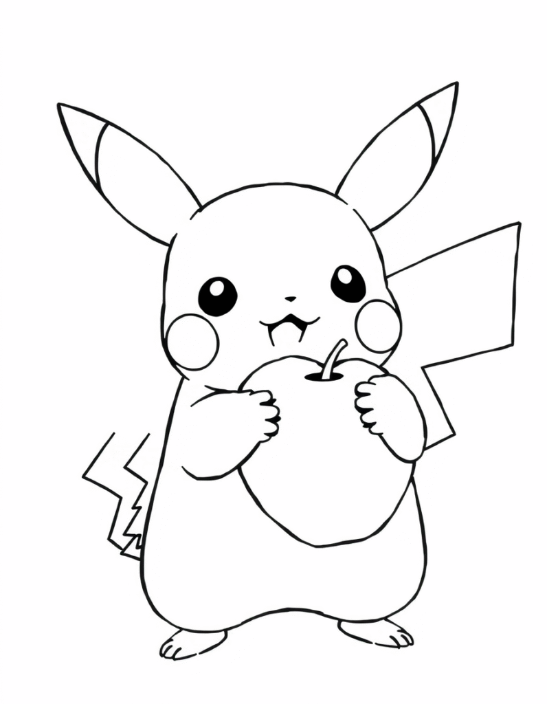 Pikachu coloring pages