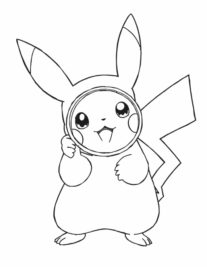 Pikachu coloring pages